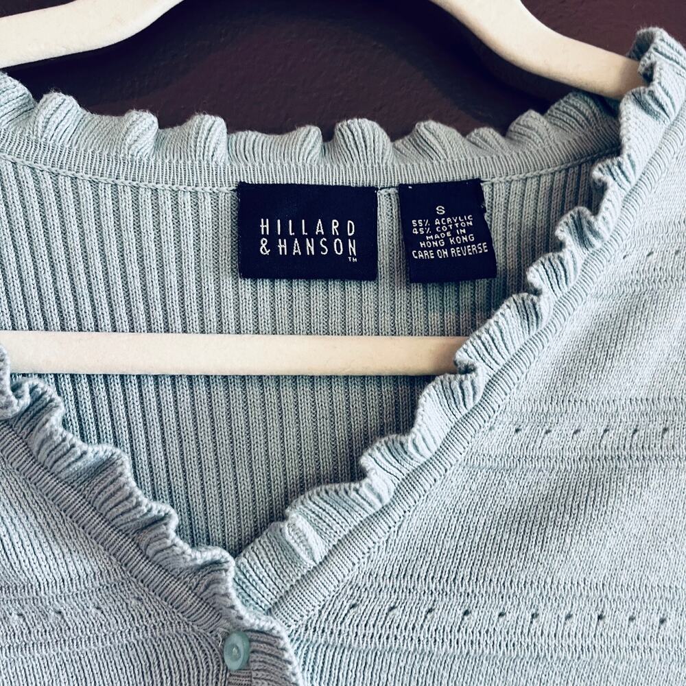 Vintage Hillard and Hansen Baby blue cardigan